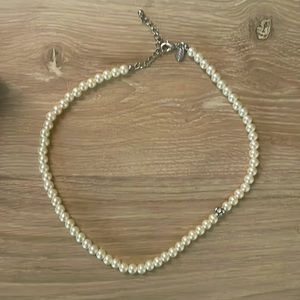 Faux Pearl Accent Necklace